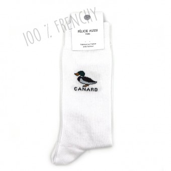 White duck socks, also...