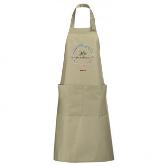 Tablier de cuisine beige...