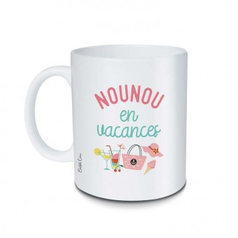 Mug Nounou en vacances,...