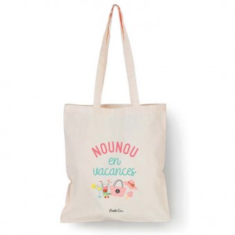 Tote bag en coton Nounou en...