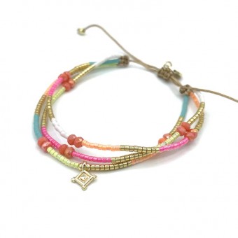 Bracelet fluo rose trois...