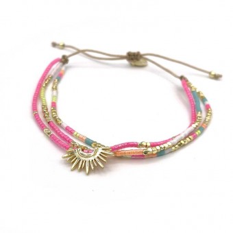 Bracelet fluo rose trois...