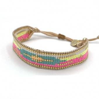 Bracelet manchette perles...