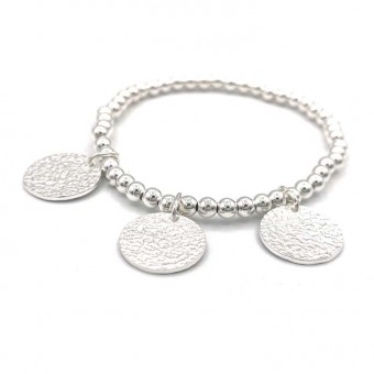 Elastic silver bracelet...