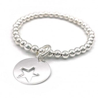 Elastic silver bracelet...