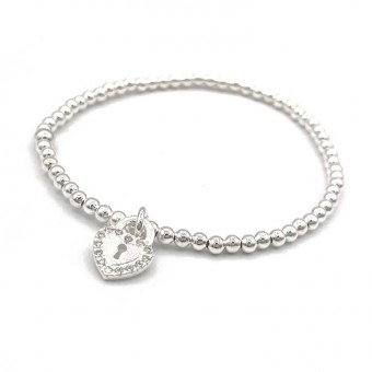 Elastic silver bracelet...