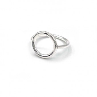 Bague petit cercle en argent