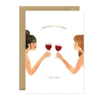 Postcard Partners in wine,...