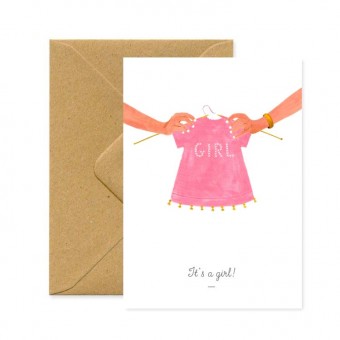 Carte postale It's a girl...