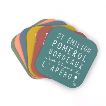 Dessous de verres Bordeaux...