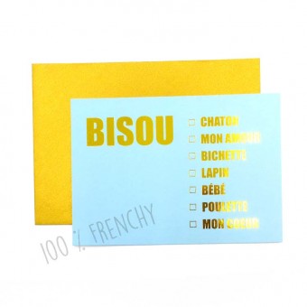 Carte postale Bisous...