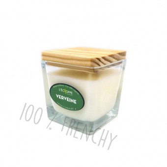 Verbena plant wax candle...