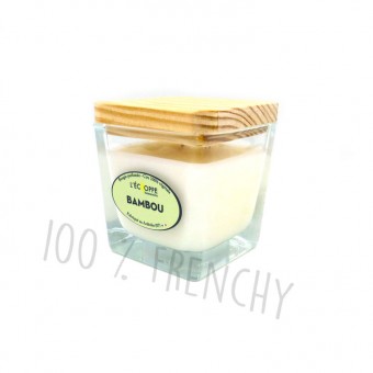 Bamboo candle soy wax...