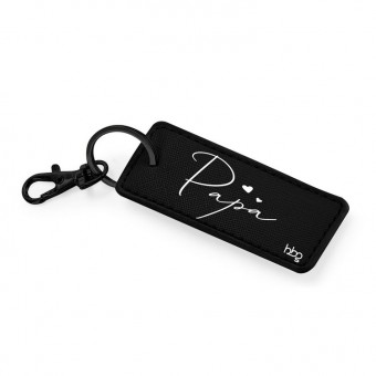 Daddy's key ring in black...