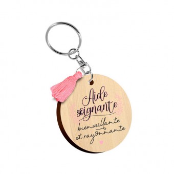 Caring caregiver key ring