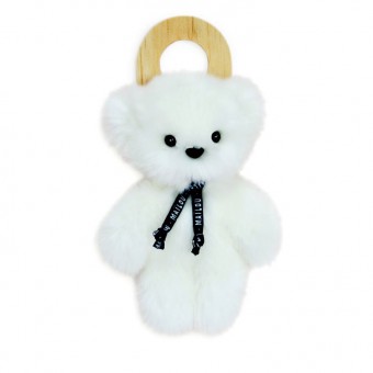 Petit ours blanc en peluche...