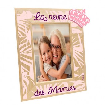 Wooden photo frame La reine...