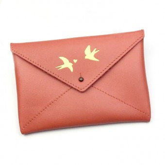 Pochette cuir hirondelle...