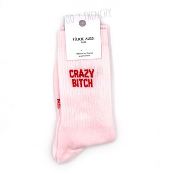Pink socks Crazy bitch...