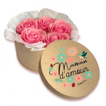 Mama d'amour soap flower box