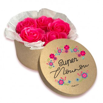 Boite de fleurs de savon...