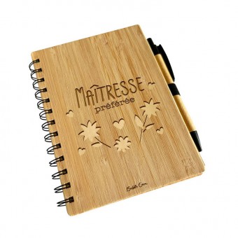 Bamboo notebook and...