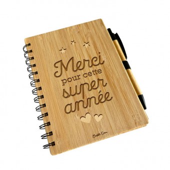Bamboo notebook and pen...