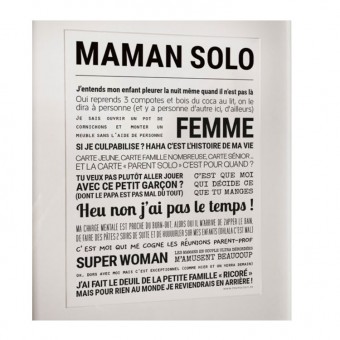 Solo Mom poster, gift for...