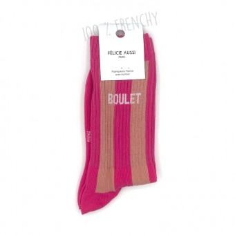 Boulet pink striped socks,...
