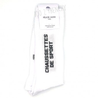 Men's white sports socks,...