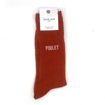 Chaussettes Poulet marron...