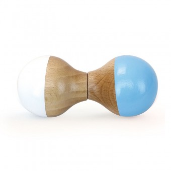Blue and white wooden baby...