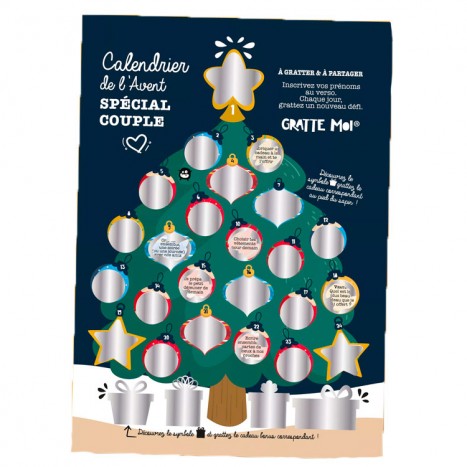 Calendrier De L'avent Couple à Gratter - Défis Coquins Et Moments à Partager, édition HOT