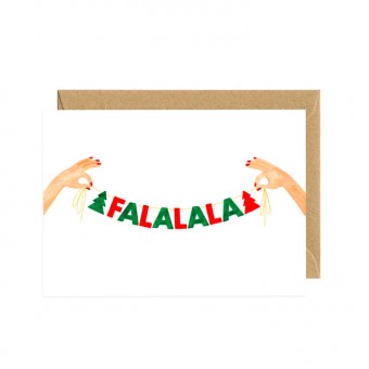 Christmas garland card...