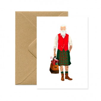 Carte Hipster Santa All the...