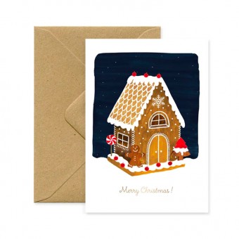 Carte de Noël Maison en...