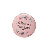 Pocket mirrors with humorous messages